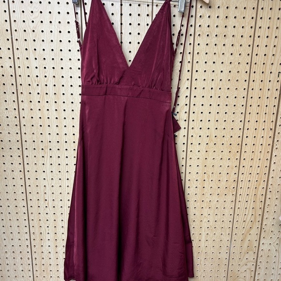 - - Lulús Wine Red Midi Dress - Picture 5 of 8